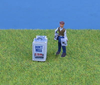 Newspaper stand & seller
