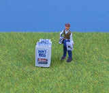 Newspaper stand & seller