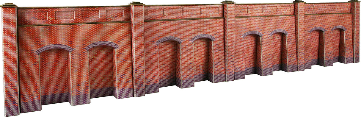 Metcalfe 1:76 00/H0 Scale Retaining Wall in Red Brick PO244