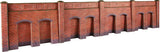 Metcalfe 1:76 00/H0 Scale Retaining Wall in Red Brick PO244