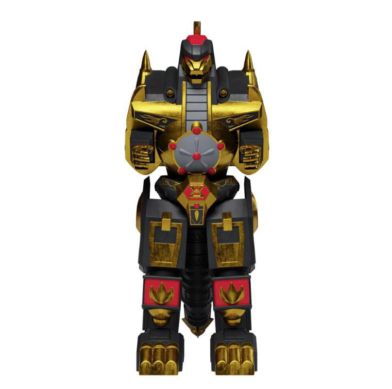 Super7 Licensed Collectables - Power Rangers W2 - Dragonzord Black and Gold ReAction Figure