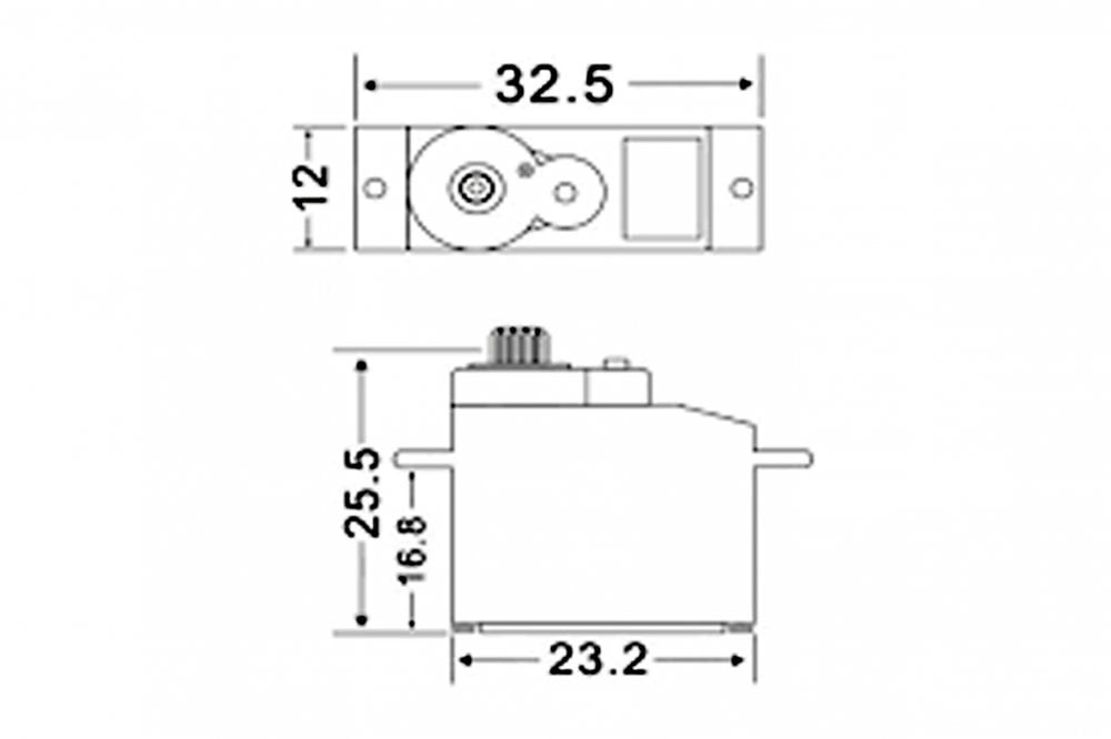 JX servo PS 1109MG Metal Gear Analog 9g Servo 4.8v - 6v 2.5kg at 6v