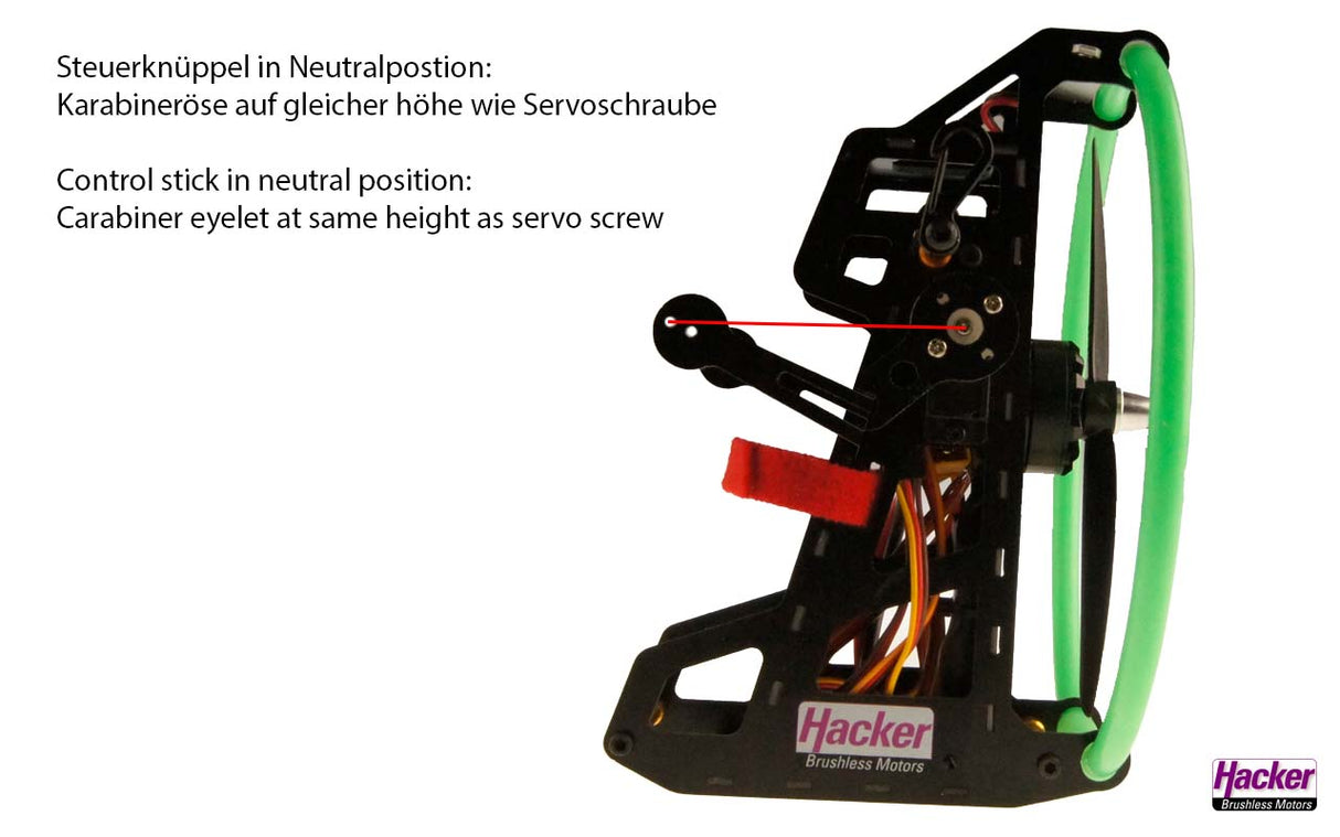 Hacker Para-RC Cloud 0.5 backpack set ARF (RED) - SECOND HAND