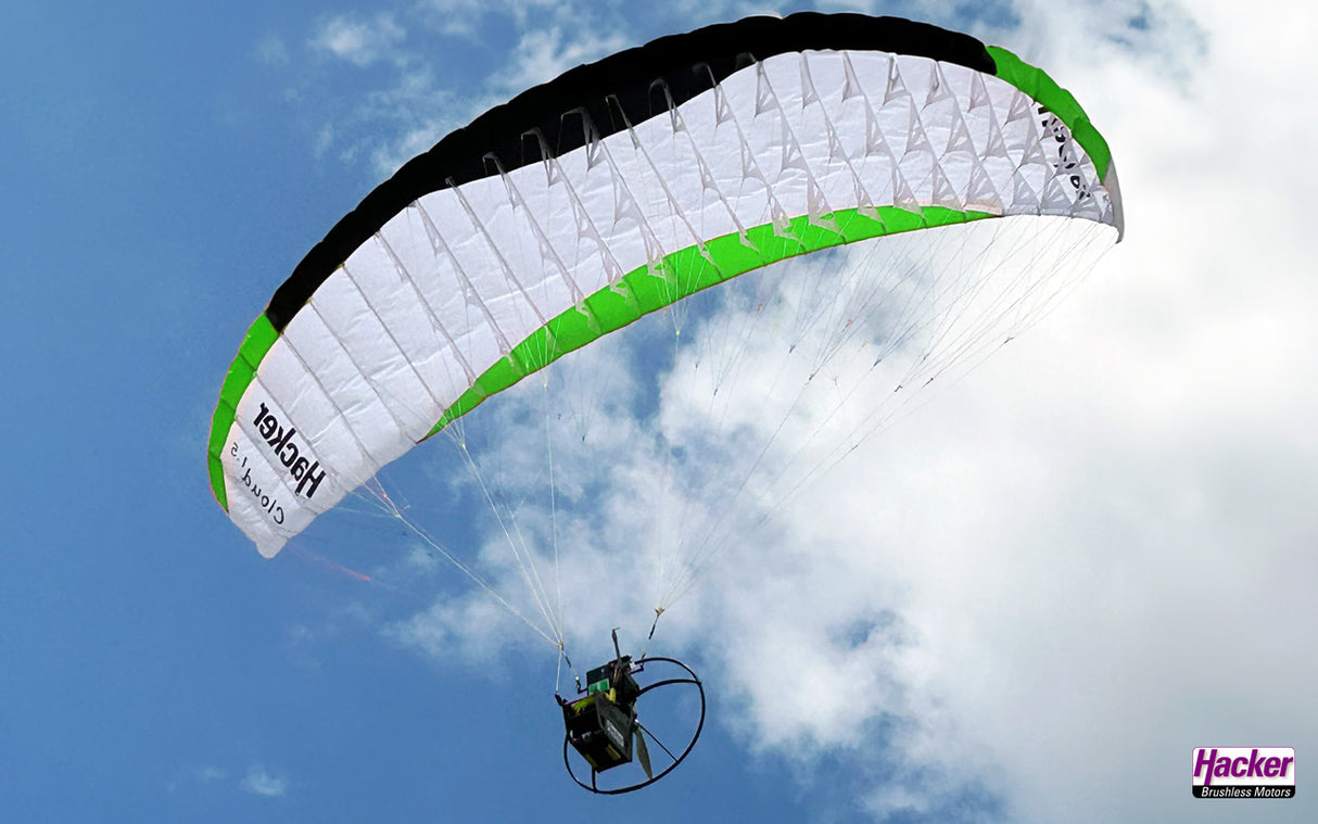Hacker Para-RC Cloud 1.5 complete set ARF (green) - SECOND HAND