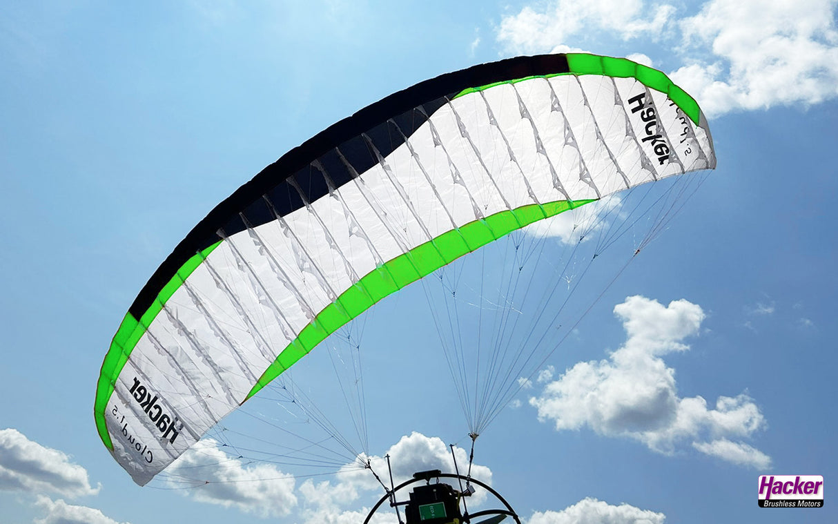 Hacker Para-RC Cloud 1.5 complete set ARF (green) - SECOND HAND
