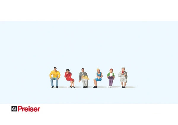 Preiser PR79013 Seated People N Gauge 1:148