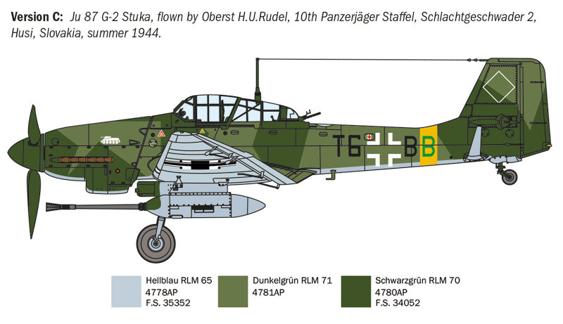 Italeri 1/72 Ju 87 G-2 Kanonenvogel 1466