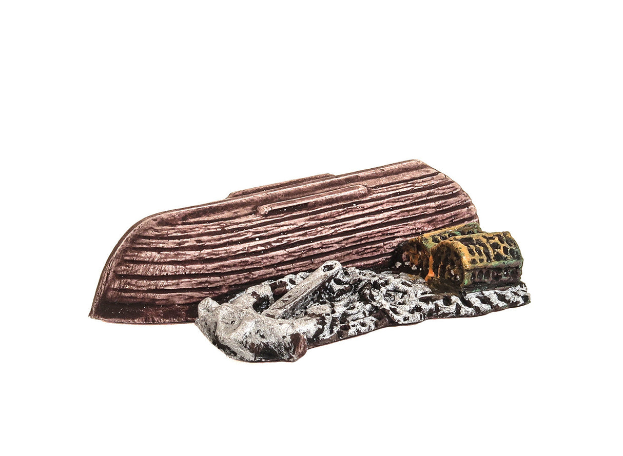 Upturned Boat Creels Chanin and Anchor