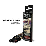 AK Interactive GERMAN TANKS INTERIOR   COLOURS - SET 3 REAL COLOUR MARKERS RC107
