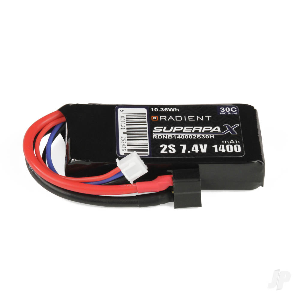 LiPo 2S 1400mAh 7.4V 30C Deans (HCT)