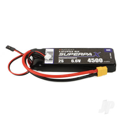 Radient LiFe 2S 6.6V 4500mAh 30C XT60 Futaba / Hitec (Rx)