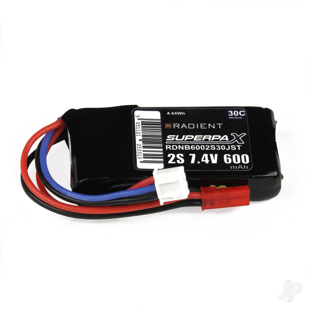 LiPo 2S 600mAh 7.4V 30C JST