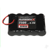 NiMH 6.0V 2500mAh AA SBS-Flat Rx-JR