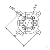 Brushless Motor 2826 1000KV (2-3S)