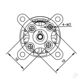 Brushless Motor 2826 1900kV (2-3S)