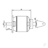 Brushless Motor 2836 880KV (2-4S)