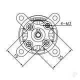 Brushless Motor 3542 1000KV (2-4S)