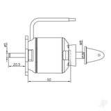 Brushless Motor 4250 800KV (2-4S)