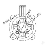 Brushless Motor 4260 600KV (3-5S)