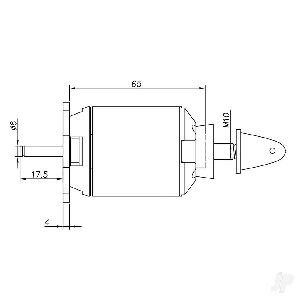 Brushless Motor 5065 335KV (4-7S)