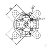 Brushless Motor 5065 335KV (4-7S)