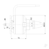 Brushless Motor 6354 200KV (4-10S)