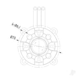 Brushless Motor 6354 200KV (4-10S)