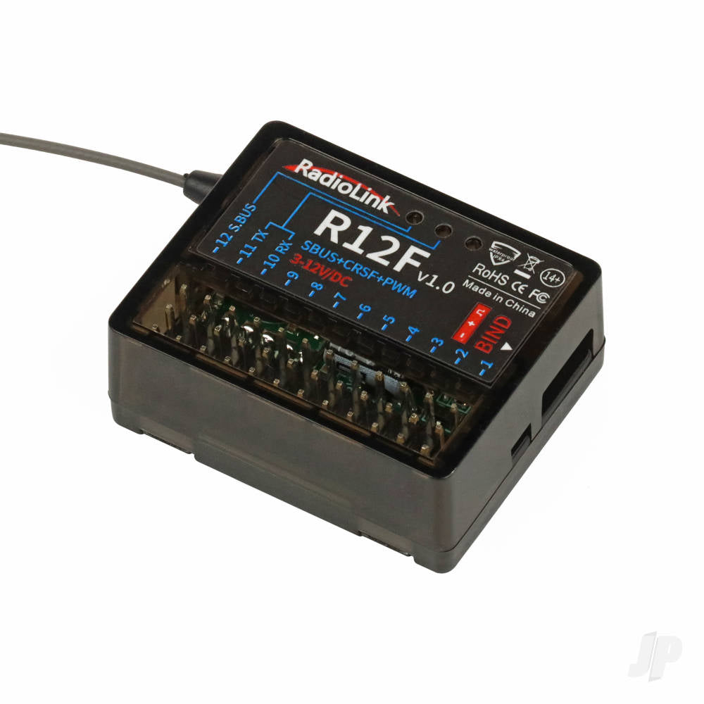 RadioLink T12D 2.4GHz 12-Channel Transmitter with R12F Receiver (Mode 2)