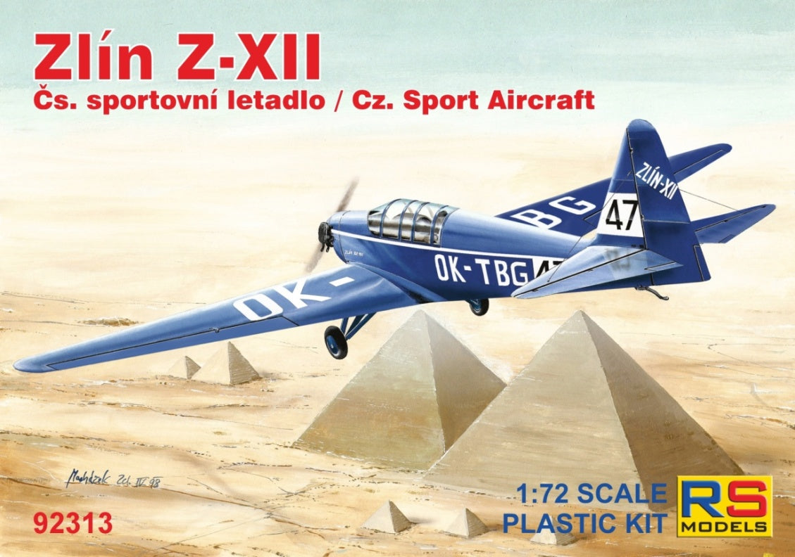 RS MODELS 1/72 Zlin Z-XII Kit RSMI92313