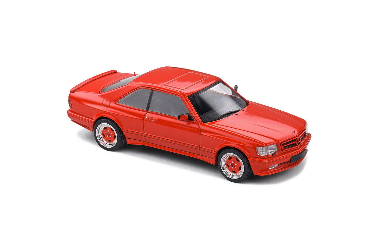 Solido Die Cast Collectables - 1:43 1990 Mercedes-Benz 560 SEC AMG Wide Body Signal Red