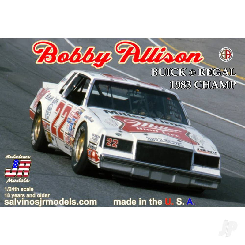 Salvinos JR Models 1:25 Bobby Allison 1983 Buick Regal Champion Kit
