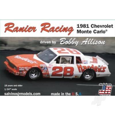 Salvinos JR Models 1:24 Ranier Racing 1981 Monte Carlo Driven by Bobby Allison Kit