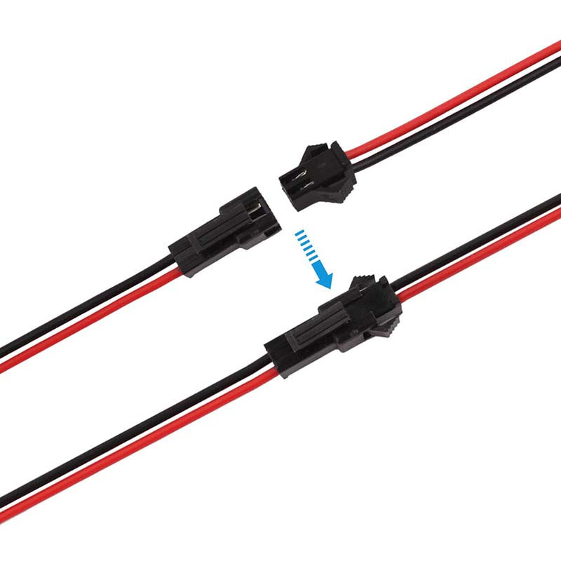 JST SM 2 Pin Plug & Socket Connector Set - 70mm lead length (1 Set)