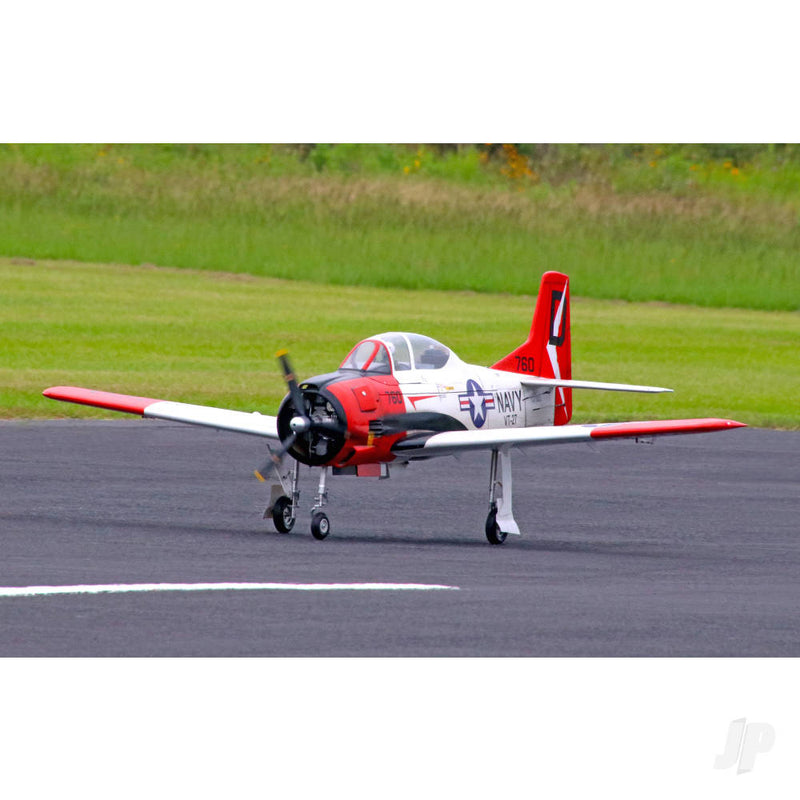 Seagull T-28 Trojan ARTF Model - Red/White (35-60cc) 2.09m (82.5in) without retracts