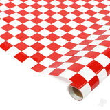 Seagull Aerokote Red & White Chequered 3x3cm (64cm width)