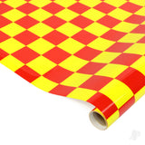 Seagull Aerokote Red & Yellow Chequered 3x3cm (64cm width)