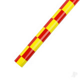 Seagull Aerokote Red & Yellow Chequered 3x3cm (64cm width)