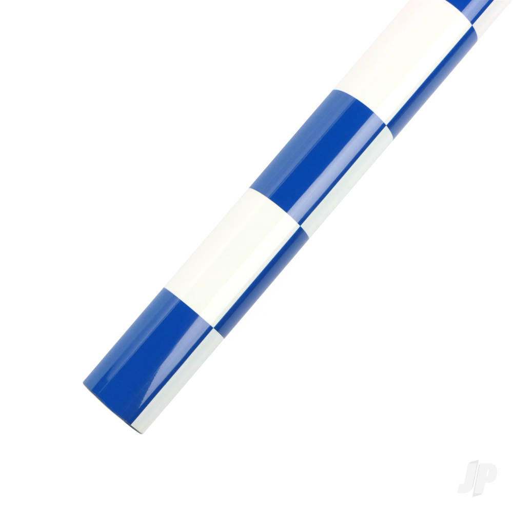 Seagull Aerokote Blue & White Chequered 5x5cm 2m roll (64cm width)