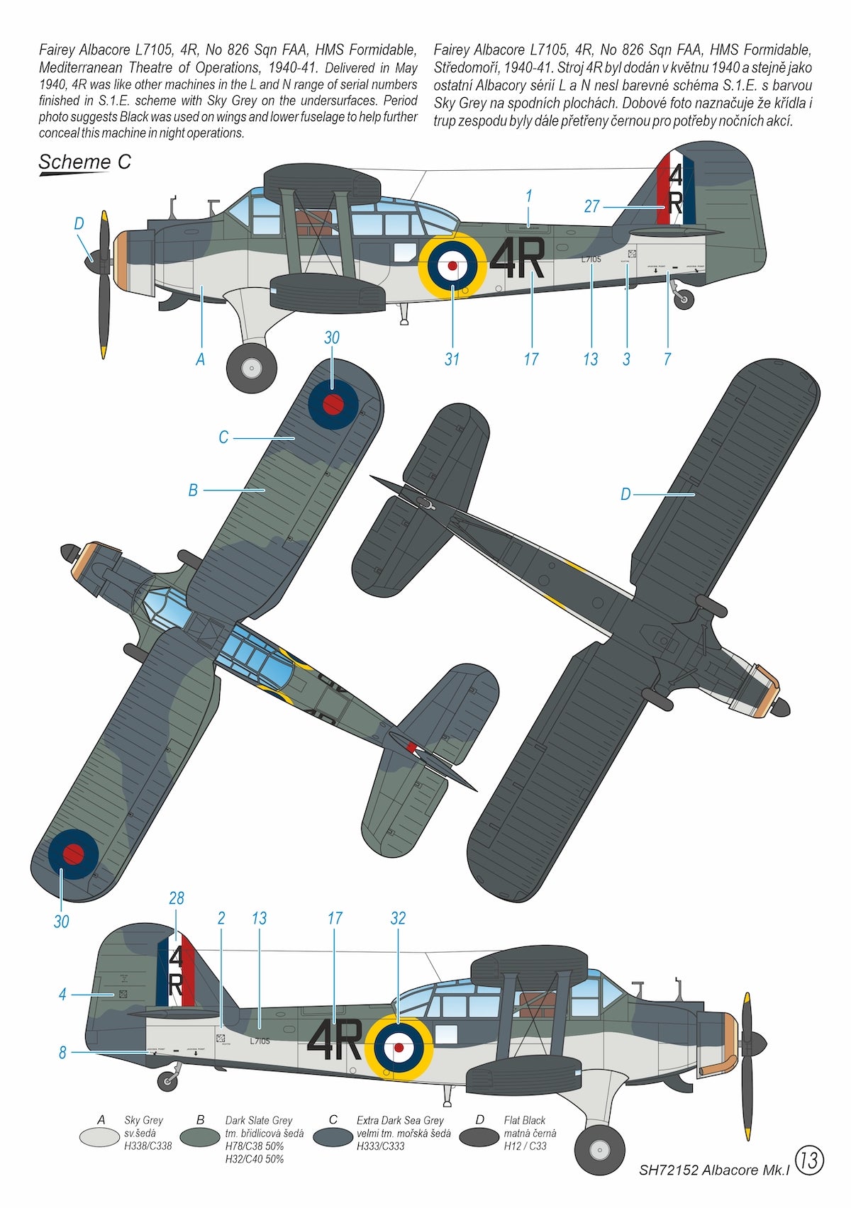 Special Hobby 1/72 Fairey Albacore Mk.1 Kit 72152