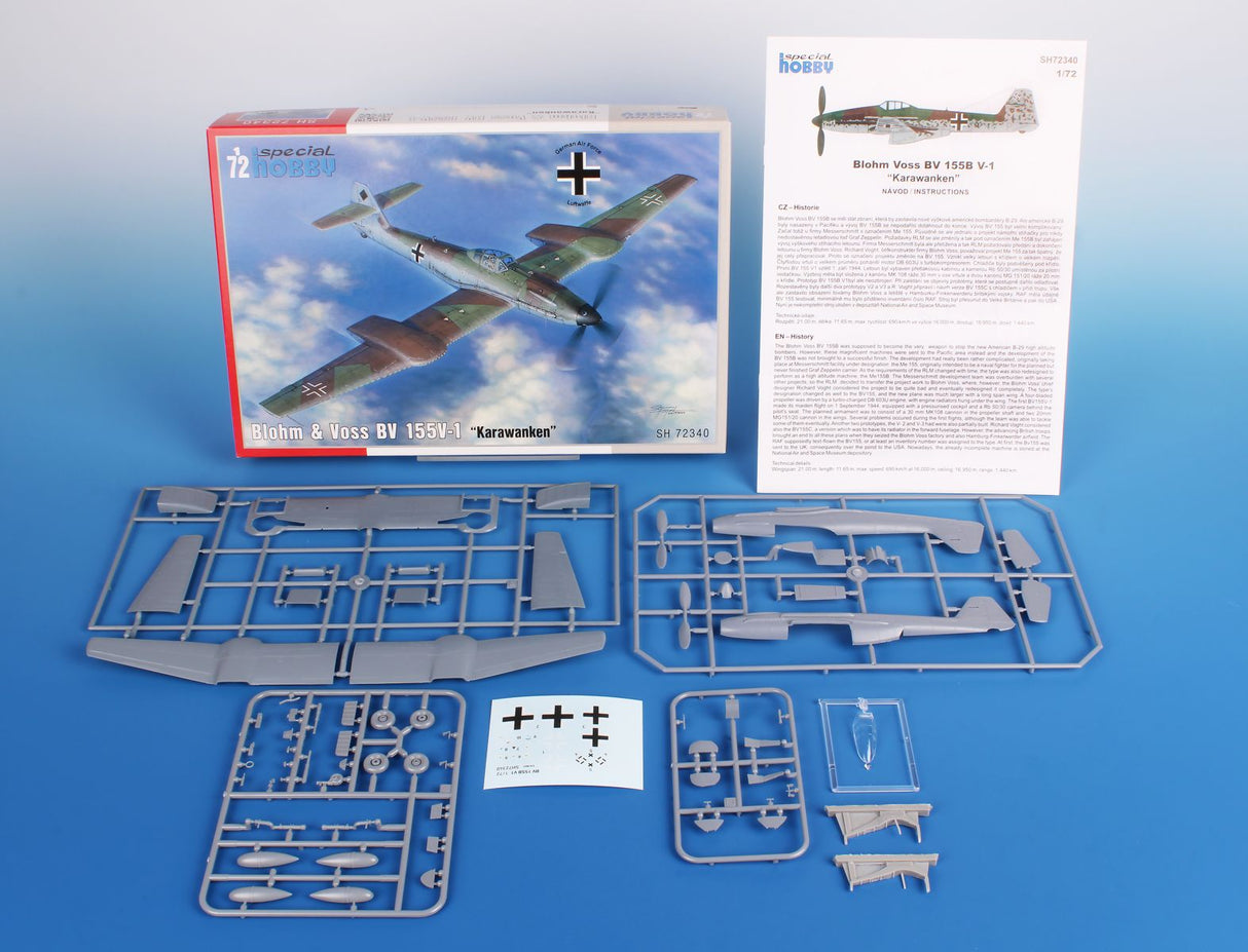 Special Hobby 1/72 Blohm & Voss BV 155V-1 karawanken kit SH72340