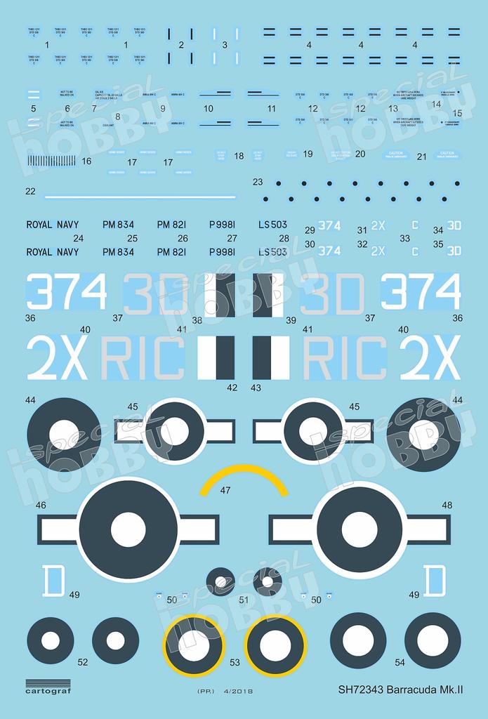 Special Hobby 1/72 Fairey Barracuda Mk.II Kit 72343
