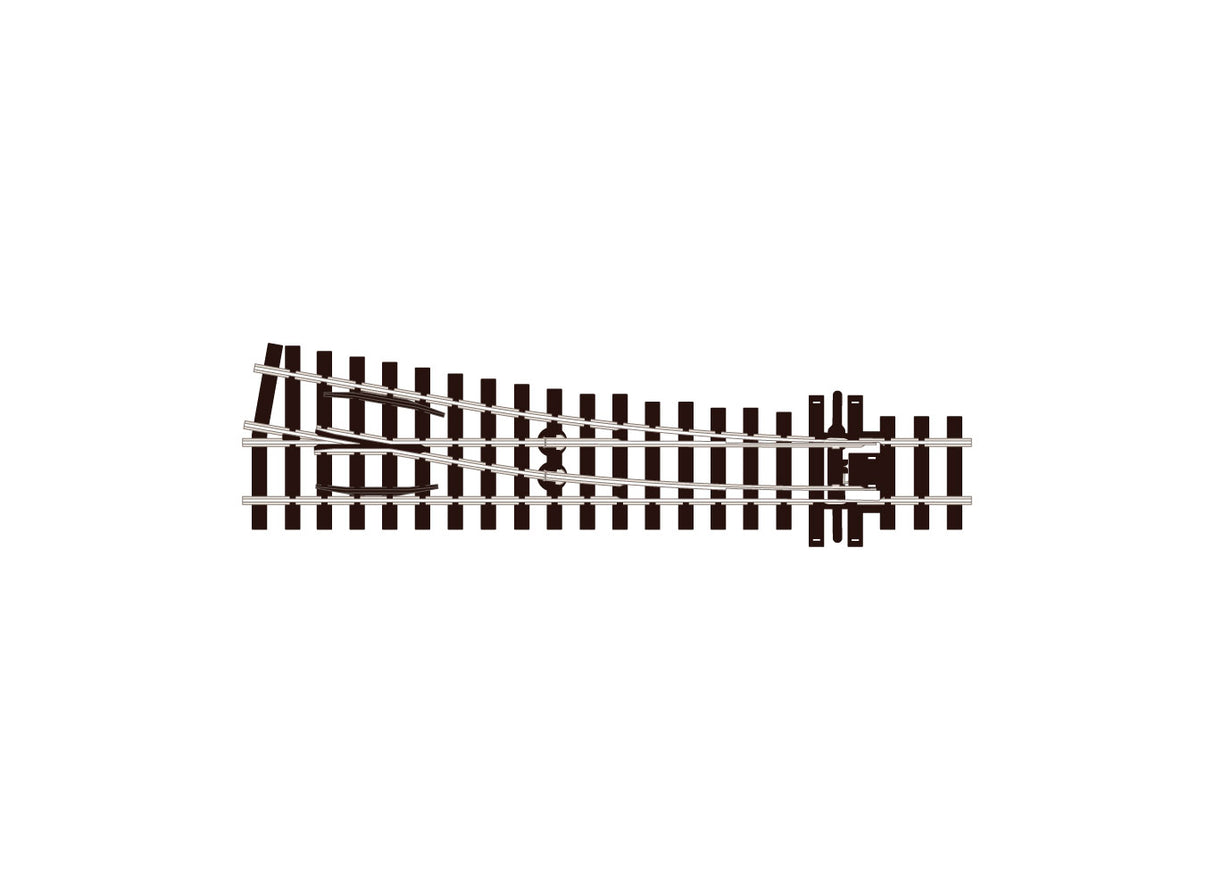 Medium radius R/H Turnout