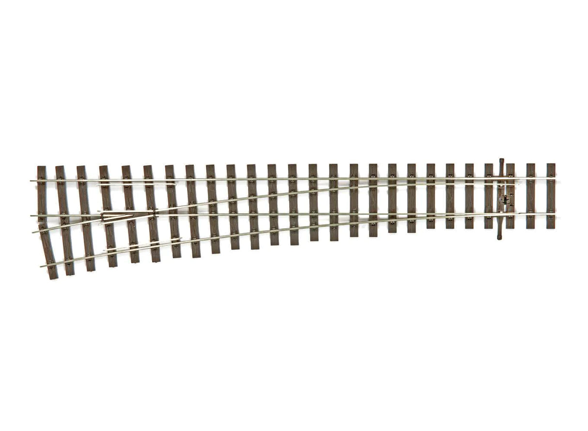 Peco SL-U1189 Bullhead OO Gauge LH Turnout - Large Radius  Code 75