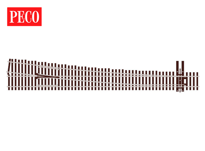 PECO Turnout C70 #8 RH UNI HO SL-U7081