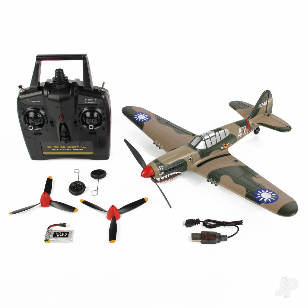 Sonik RC P-40 Warhawk 400 RTF 4 Channel with Flight Stabilisation