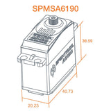 Spektrum A6190 Standard Metal Gear HV Aircraft Servo