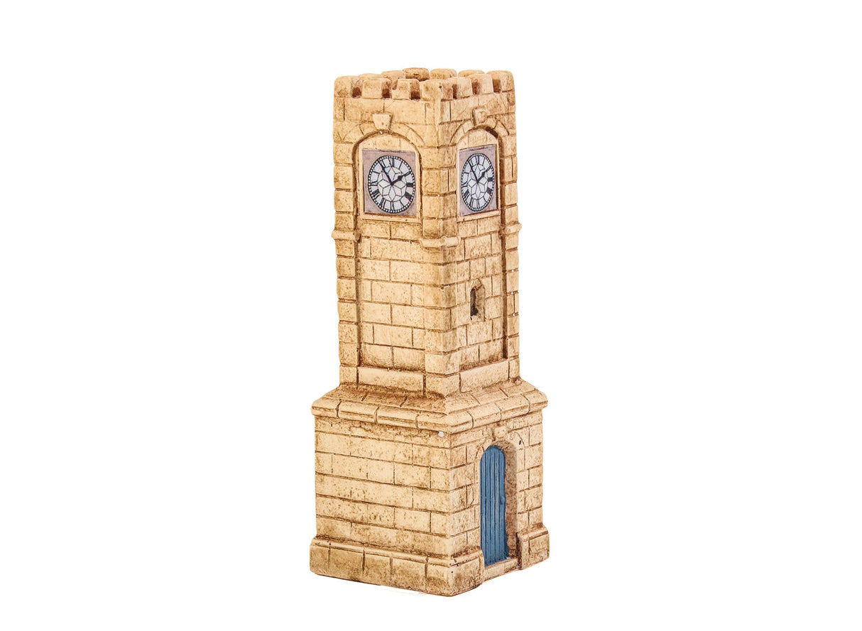 Station clock tower with four faces