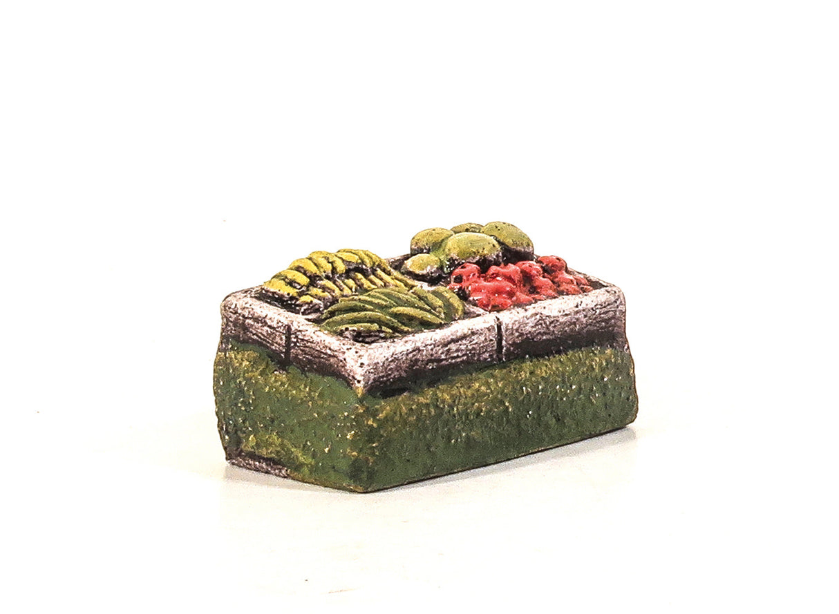 Fruit & Veg Stall with bananas melons etc