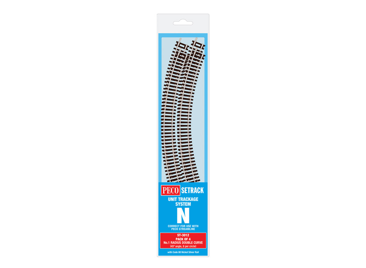 No.1 Radius Double Curve 228mm  (4 x ST-12)