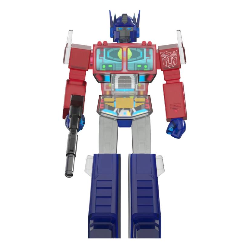 Super7 Licensed Collectables - Transformers Super Cyborg - Optimus Prime Clear/Red/Blue